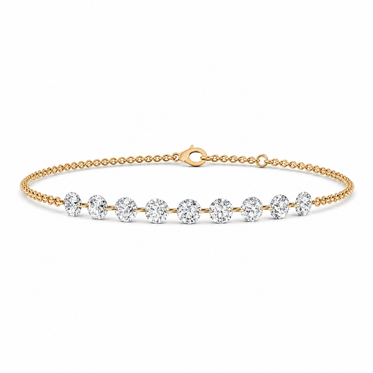 Connecting Tennis Bracelet | 9kt