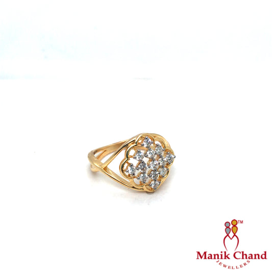 Flower Diamind Open Ring