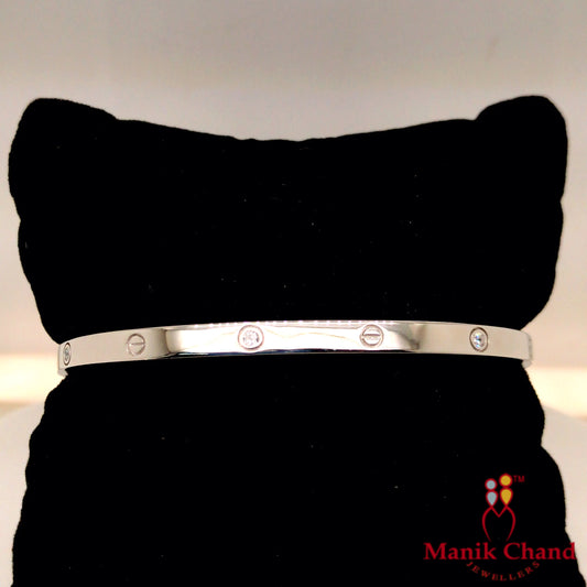 Cartier Oval Bracelet with stone | 925 Silver