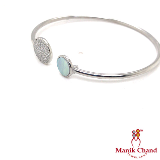 Dual Disk Bendable Bracelet | 925 Silver