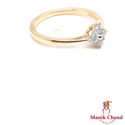 Classic Diamond Solitaire Cluster Ring
