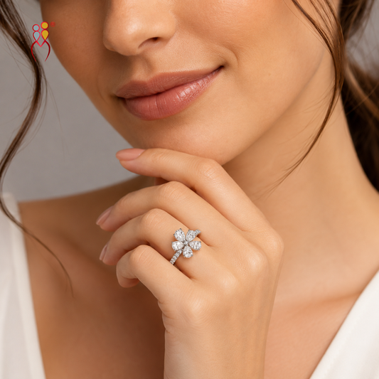 Flo Diamond Ring | 9kt