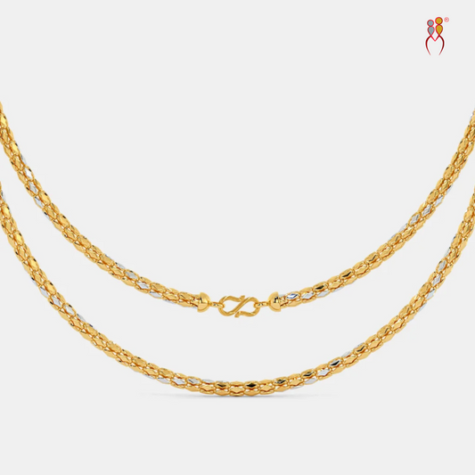 Barfi Gold Chain | 22kt Gold