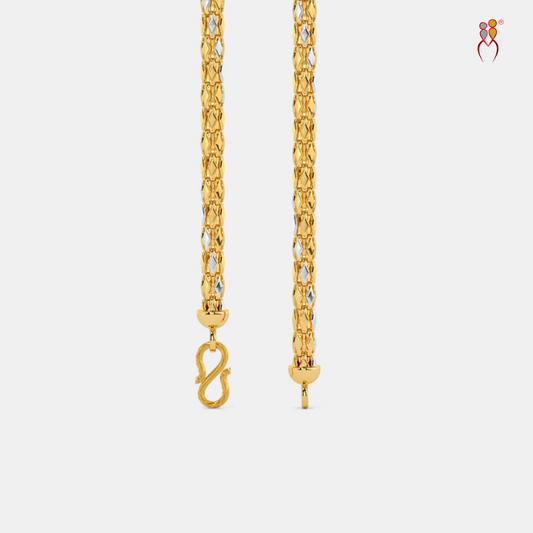 Barfi Gold Chain | 22kt Gold