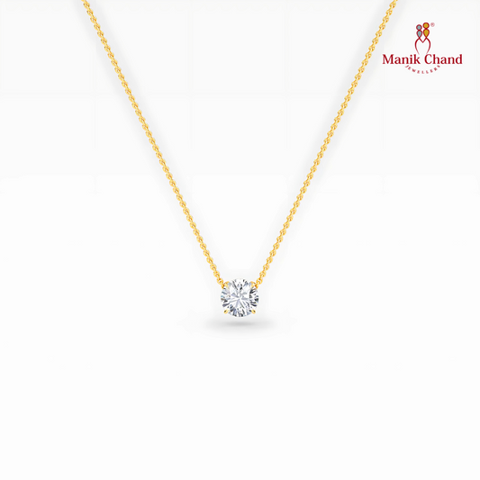 Solitaire Round Diamond Locket