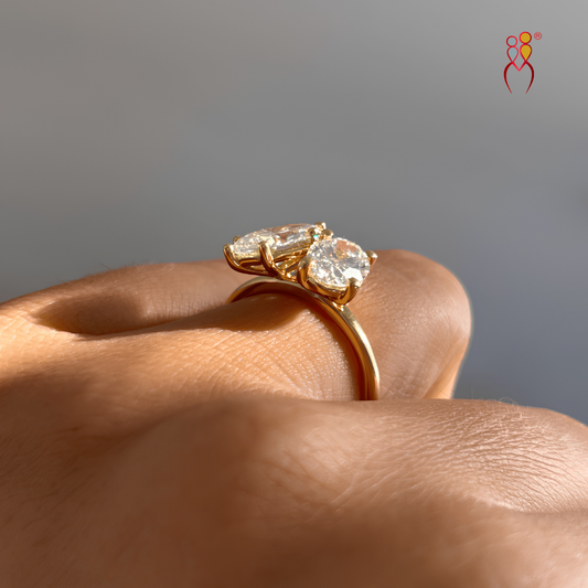 Toi et Moi Oval & Marquise | 9kt