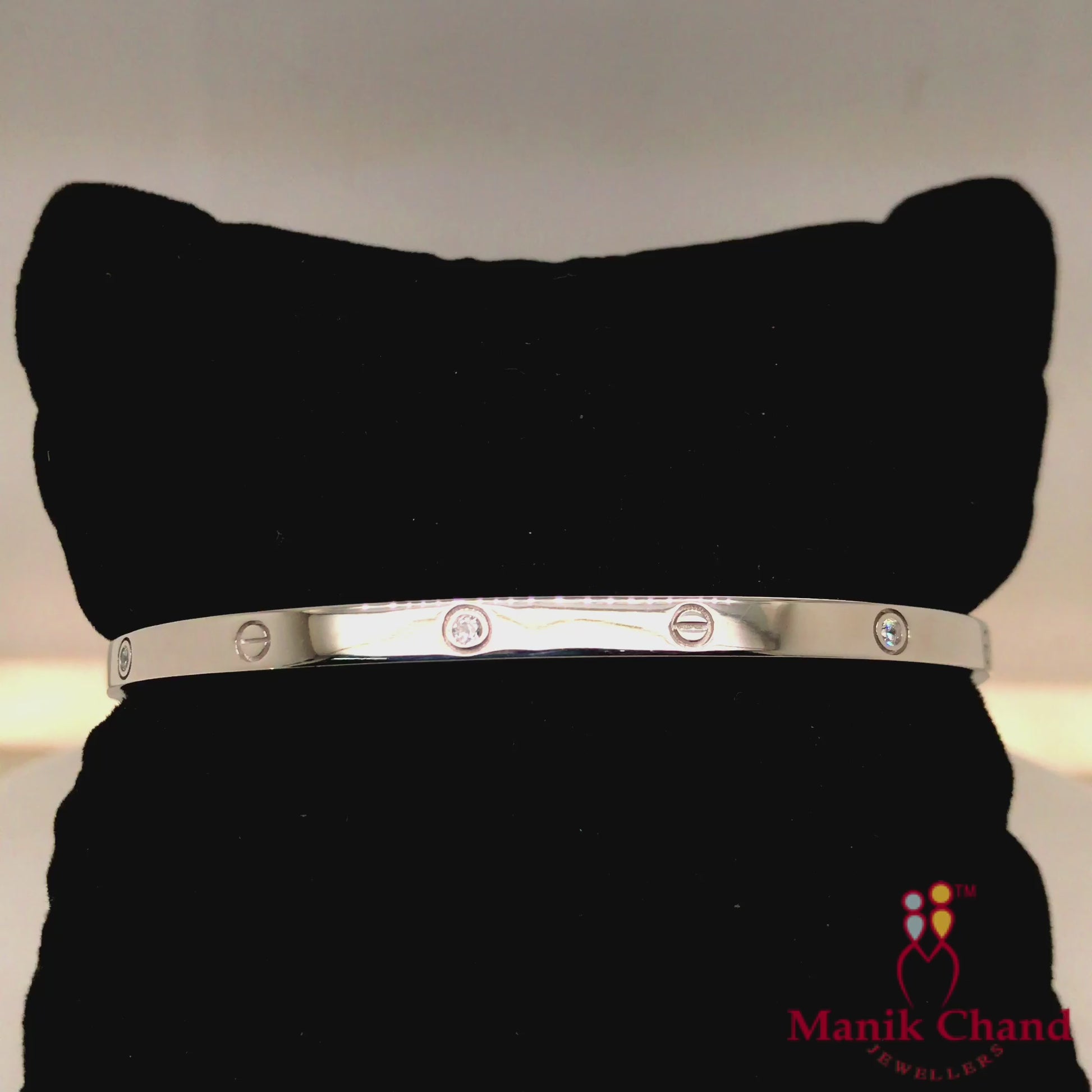 Cartier Oval Bracelet with stone | 925 Silver