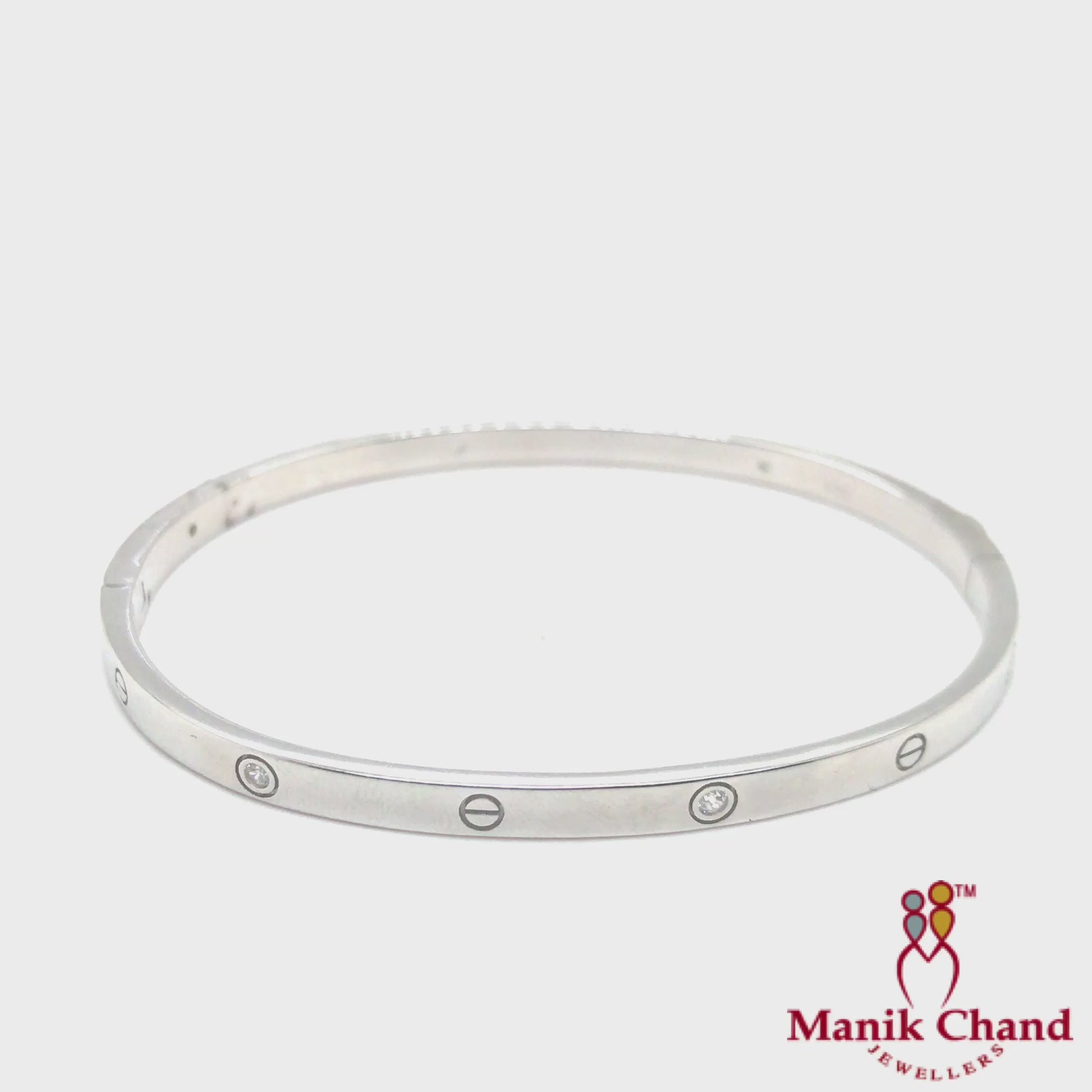 Cartier Oval Bracelet with stone | 925 Silver