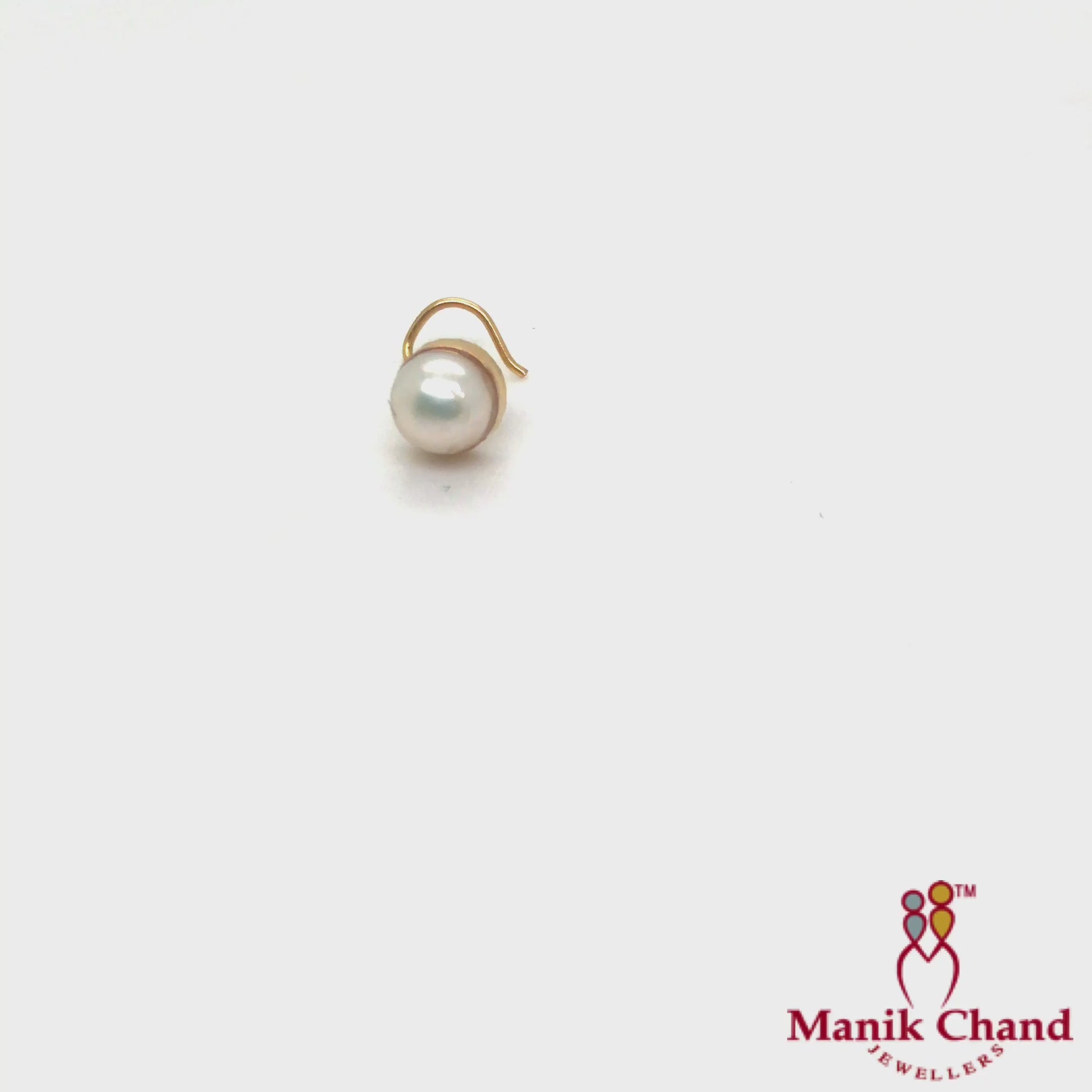 Pearl Wire Nosepin | 22kt GOLD