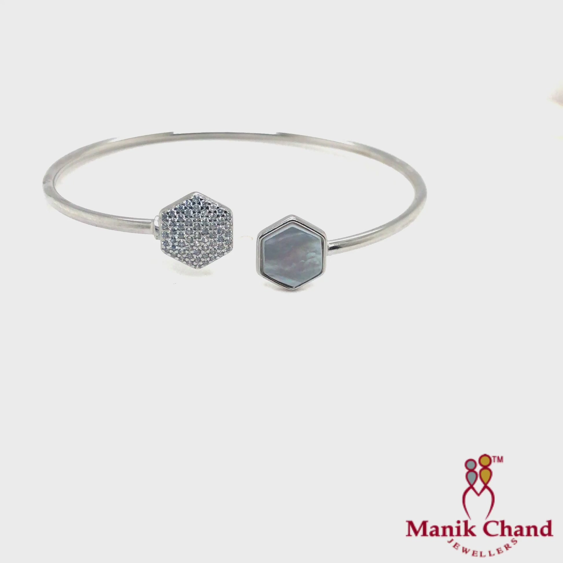 Hexagon Bendable Bracelet | 925 Silver