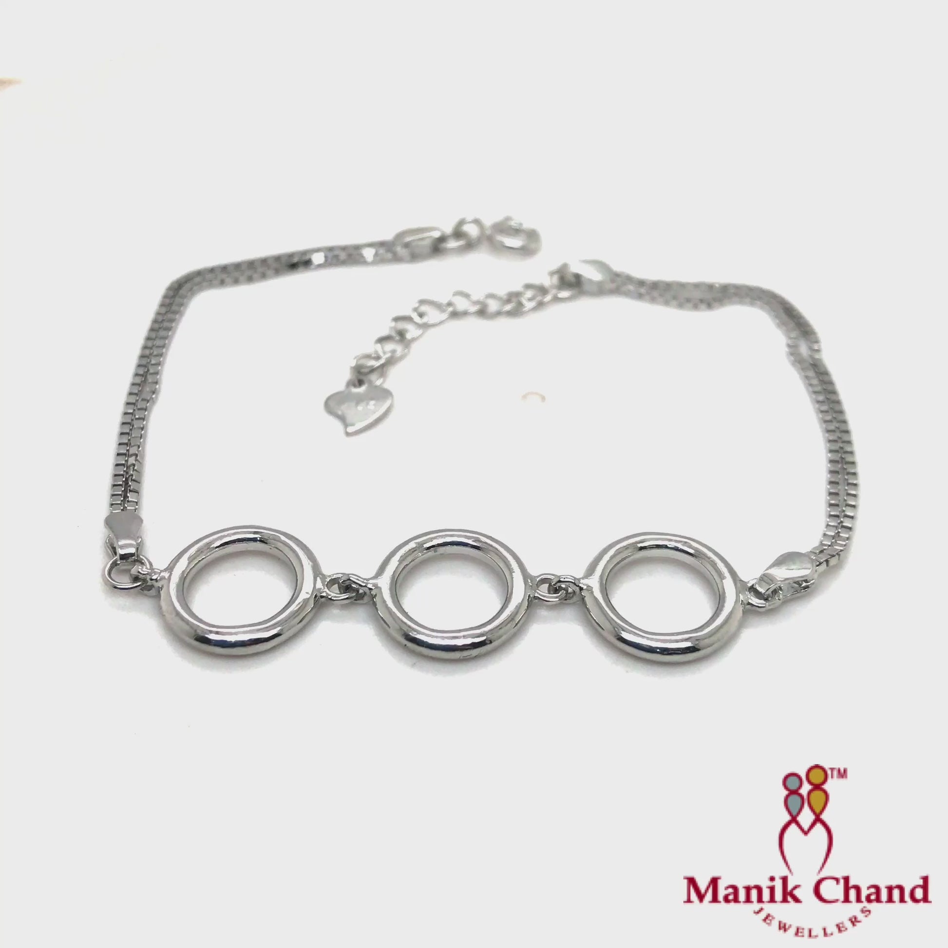 Tripple Rings Bracelet | 925 Silver
