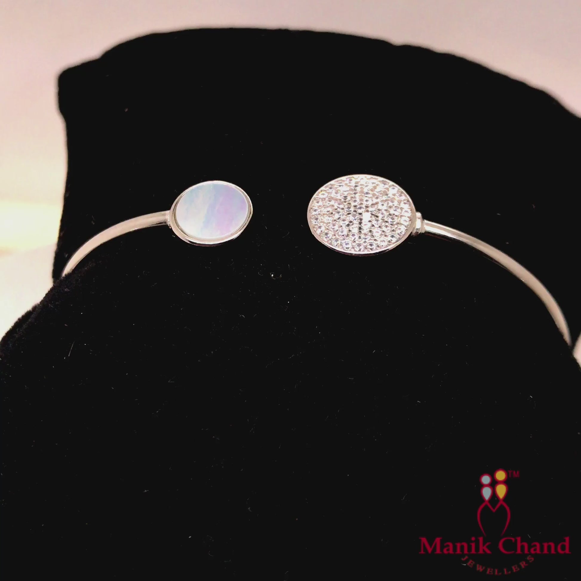 Dual Disk Bendable Bracelet | 925 Silver