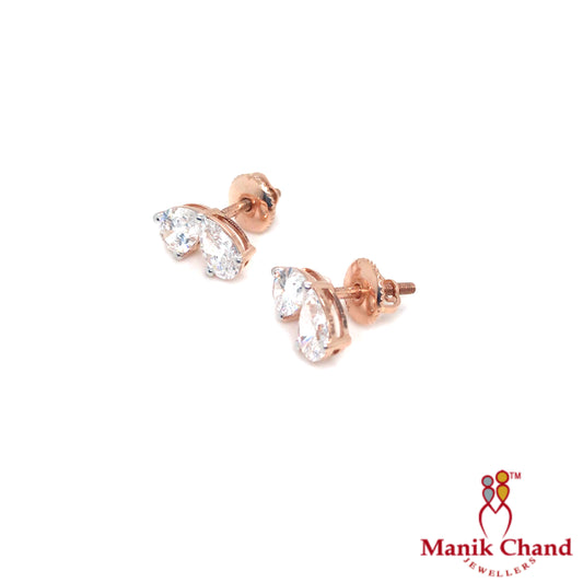 Sparkling Pear Cut Diamond bow Tops