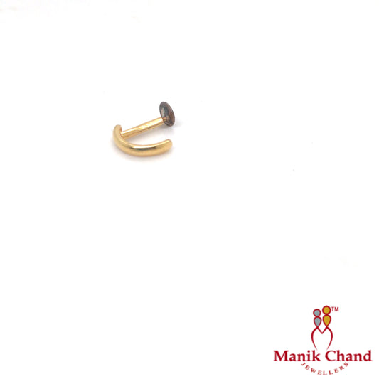 J shaped Nosepin | 22kt GOLD