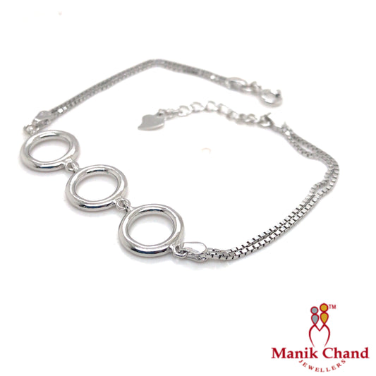 Tripple Rings Bracelet | 925 Silver