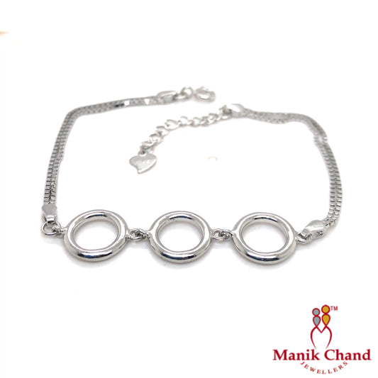 Tripple Rings Bracelet | 925 Silver