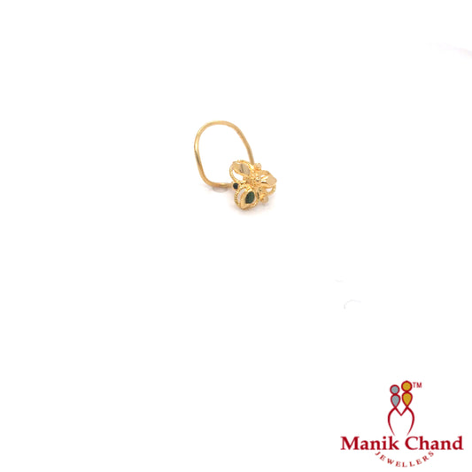 Flower Wire Nosepin | 22kt GOLD
