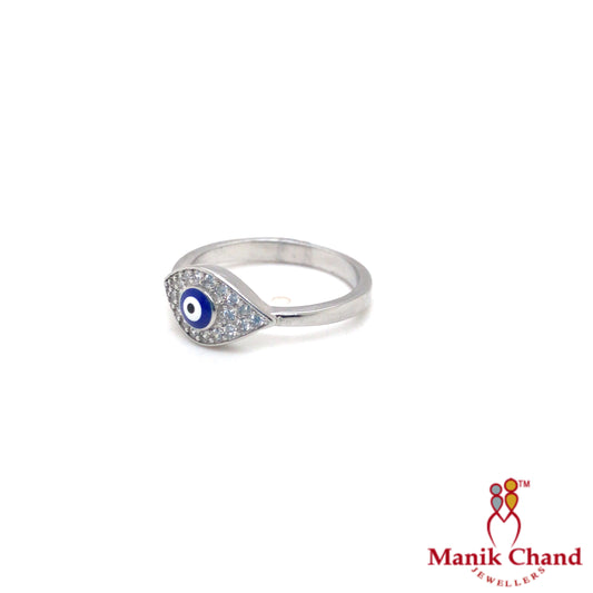 Evil Eye Stone Ring | 925 Silver
