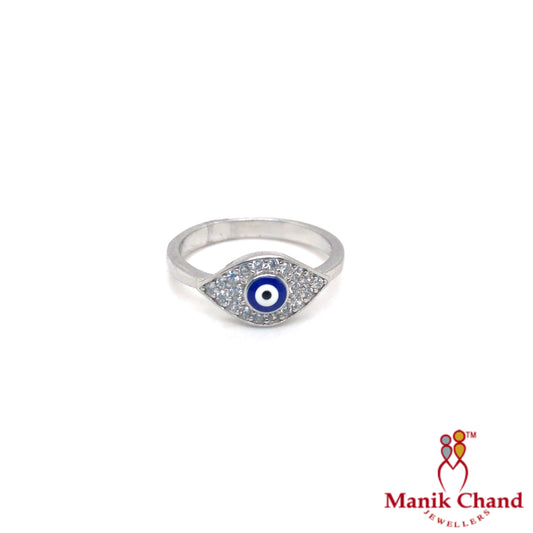 Evil Eye Stone Ring | 925 Silver
