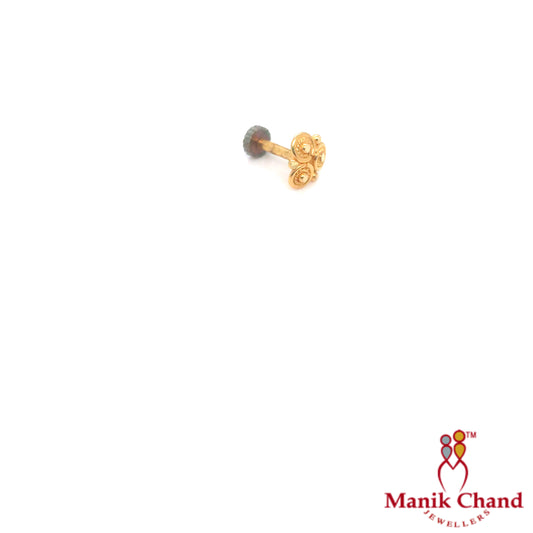 Flower Push Nosepin | 22kt GOLD