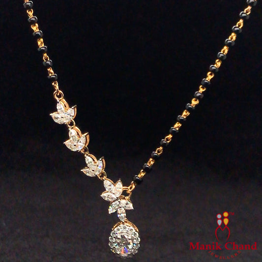 Graceful Diamond Drop Mangalsutra