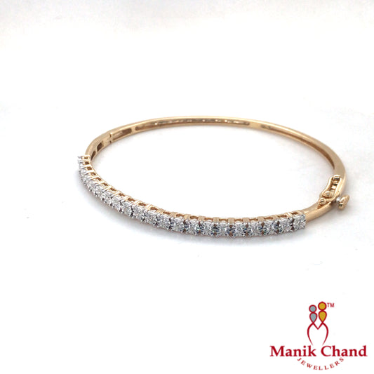 Oval Half Diamond Bracelet
