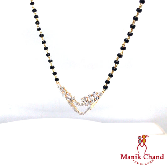 Flowery Diamond Mangalsutra