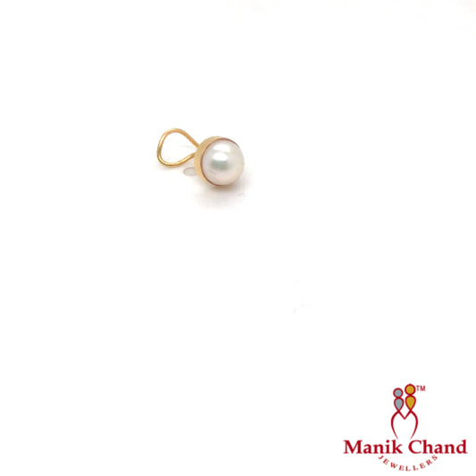 Pearl Wire Nosepin | 22kt GOLD