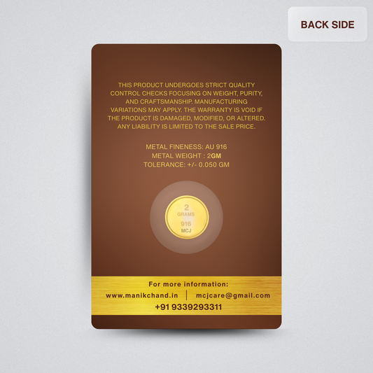 2gms 22kt Auspicious Gold Coin
