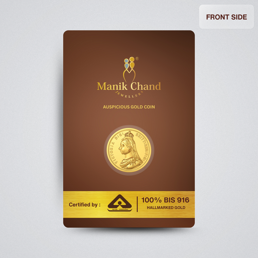 8gms 22kt Ginni Auspicious Gold Coin