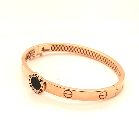 Bvlgari Roma Bold Bracelet – 18KT Gold Architectural Luxe