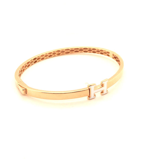 Hermès Rosé Équestre Bracelet | 18KT Gold