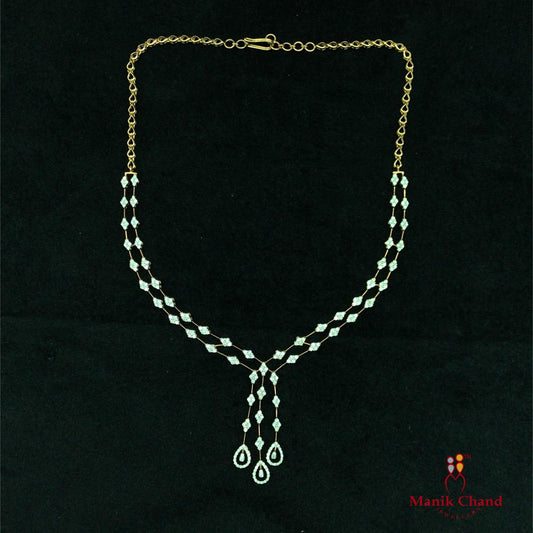 Alluring Cluster Diamond Necklace