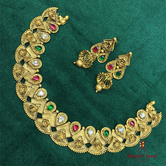 Intricate Antique Gold Set