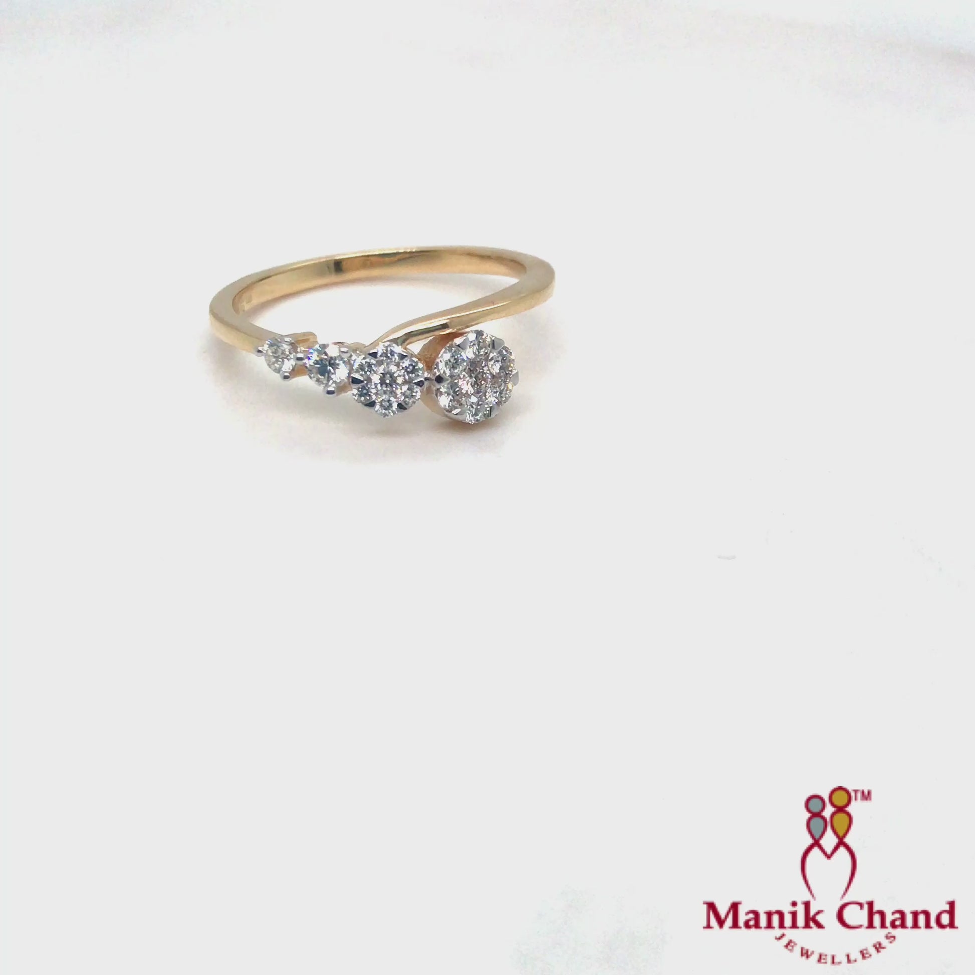 Decending Diamond Ring