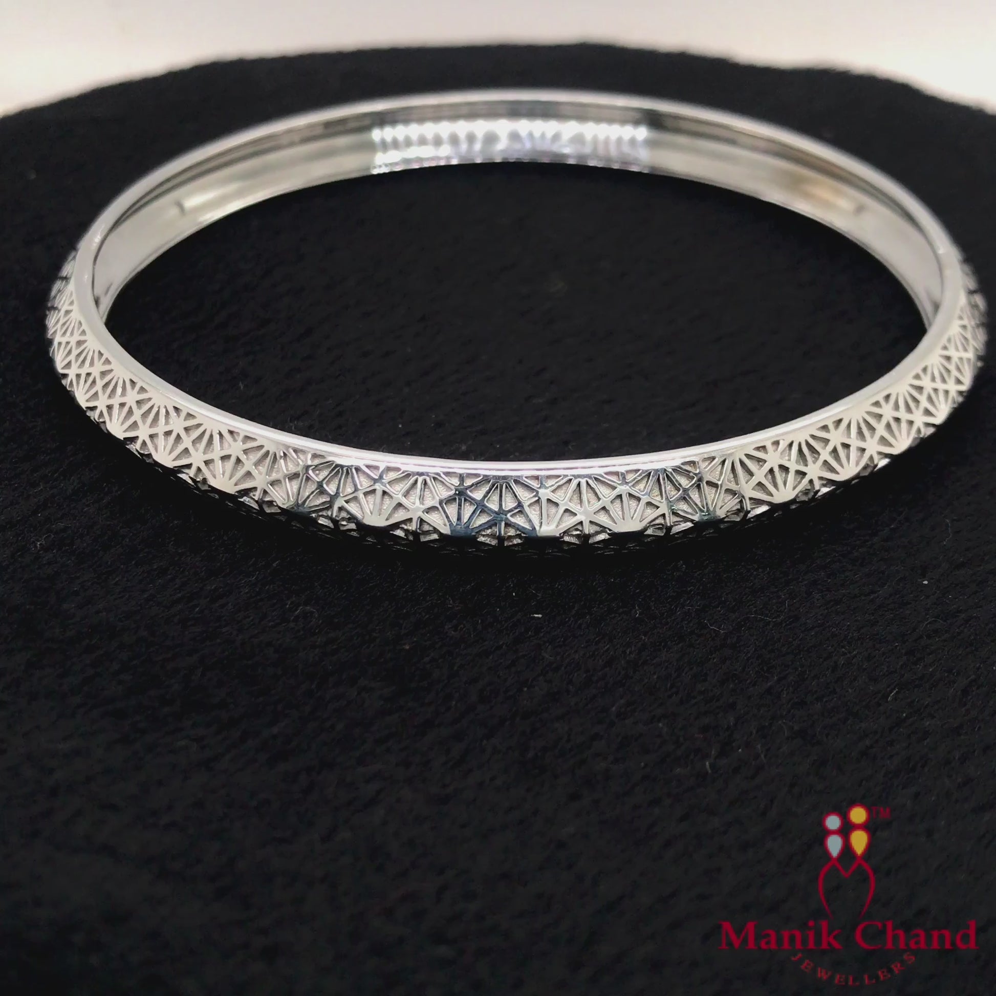 Intricately Designed Silver Bangle | 925 Silver