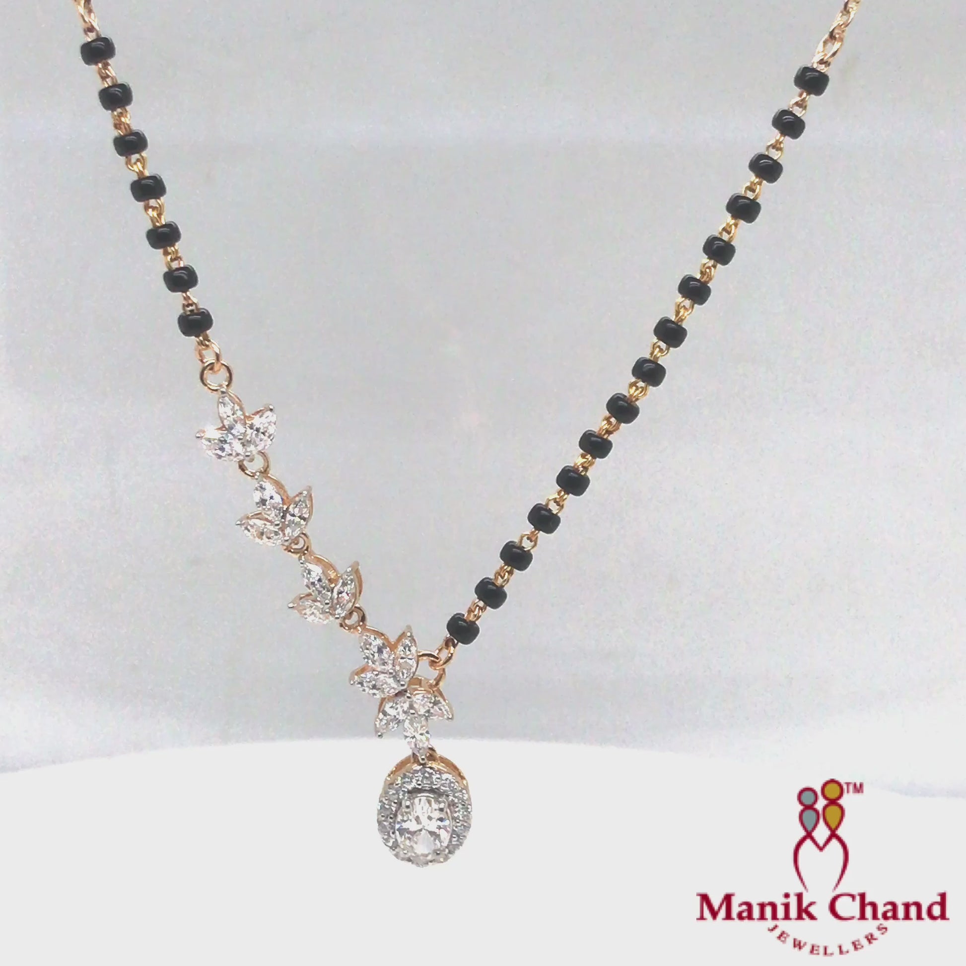 Graceful Diamond Drop Mangalsutra