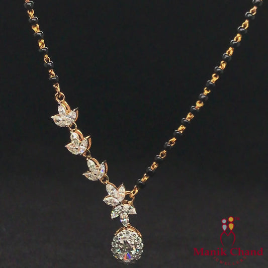 Graceful Diamond Drop Mangalsutra