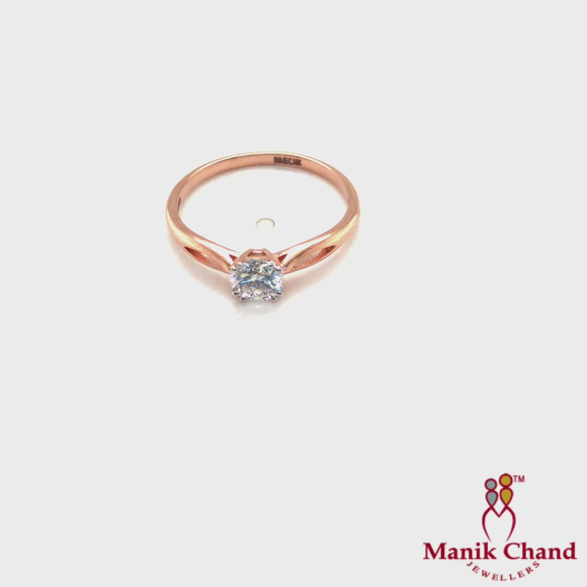 Flower Solitaire Diamond Ring