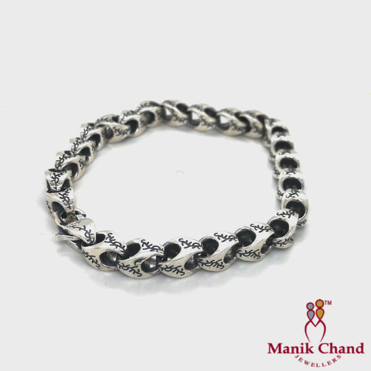 Sterling Silver Statement Chain Bracelet | 925 Silver